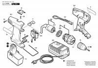 Bosch 0 601 949 603 Gsr 9,6 V Cordless Screw Driver 9.6 V / Eu Spare Parts